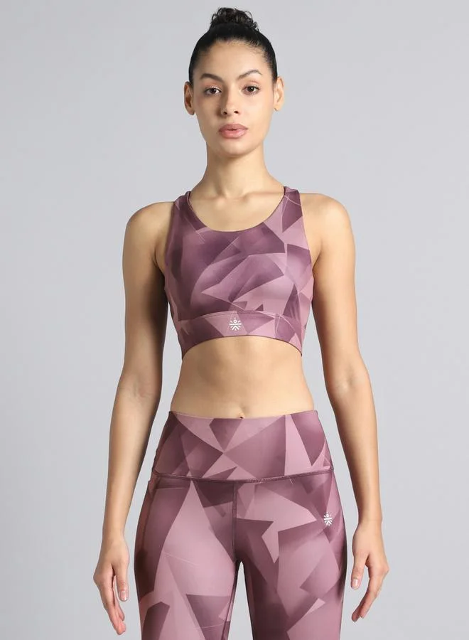 كالت حمالة صدر رياضية بدعم عالٍ ومطبوعة بكتابة